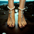 PEARLS AND CHARMS Barefoot Sandals