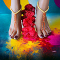 ORANGE IN THE SUN Barefoot Sandals